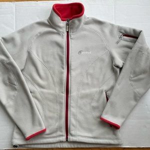 Cloudveil Womens Thermal Womens Jacket Small Waffle Gray Full Zip Fleece Lined …